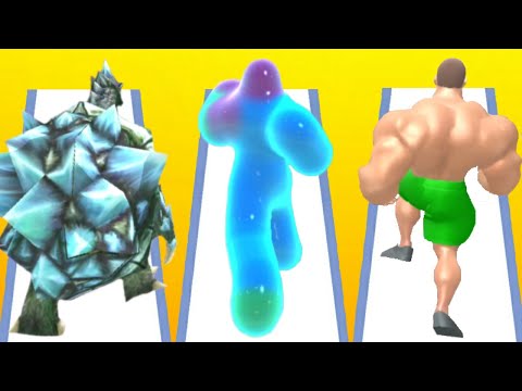 KAIJU RUN vs BLOB RUNNER 3D vs MUSCLE RUSH - Triple Game