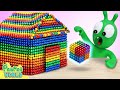 Pea Pea Build Rainbow House With Magnet Balls Pea Pea World
