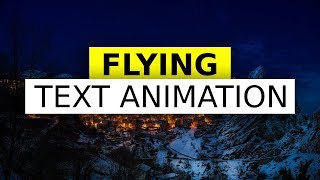 Flying Text Animation Using Html and CSS | Web dev