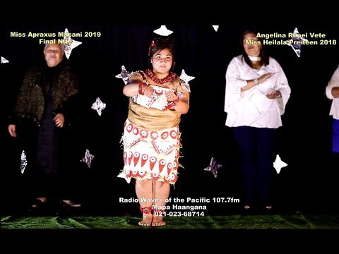 MISS APRAXUS MASANI 2019 FINAL NITE- ANGELINA RENEI VETE -  Radio Waves of the Pacific 107 7fm