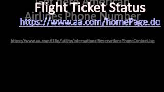 Get American Airlines Phone Number & Check Flight Status