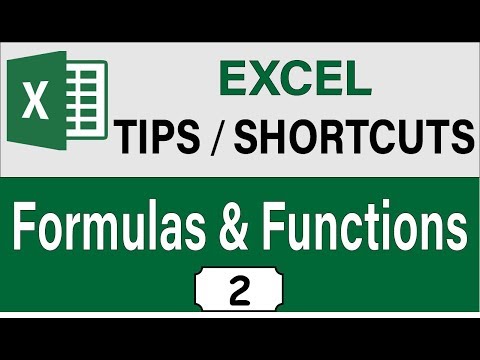Advanced Excel 2020 Formula & Functions Tips and Shortcuts, Excel 2020 Intermediate Skills Video