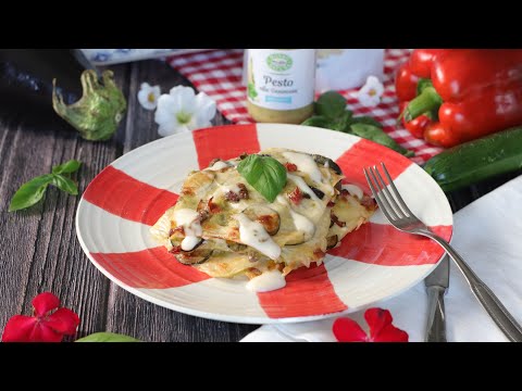 Lasagna estiva veloce alle verdure: zucchine, peperoni e melanzane