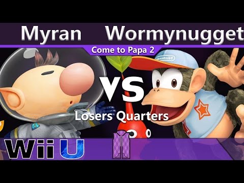 Myran (Olimar) vs. Wormynugget (Diddy Kong & Fox) - Wii U Losers Quarters - CTP2
