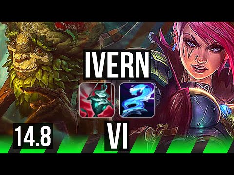 IVERN vs VI (JGL) | Rank 3 Ivern, 4/2/21, 1400+ games | NA Challenger | 14.8