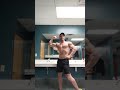 2nd workout of the day arm day - post training posing men's physique bodybuilding
