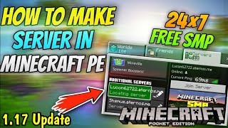 Free 24/7 Server | How to Create Server in Minecraft PE 1.17