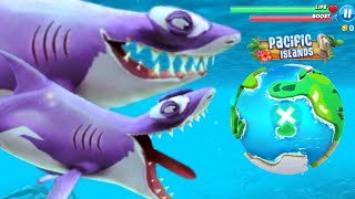 NEW GIANT HAMMERHEAD IN PACIFIC ISLAND WORLD GAMEPLAY - Hungry Shark World