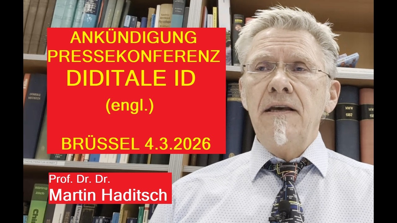 Ankündigung  der Pressekonferenz in Brüssel am 4.3.2026