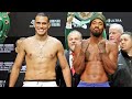 David Benavidez vs Demetrius Andrade • Full weigh in & INTENSE Face Off!
