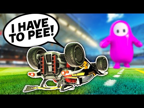 I literally PEED MYSELF from laughing at this Rocket League mod...