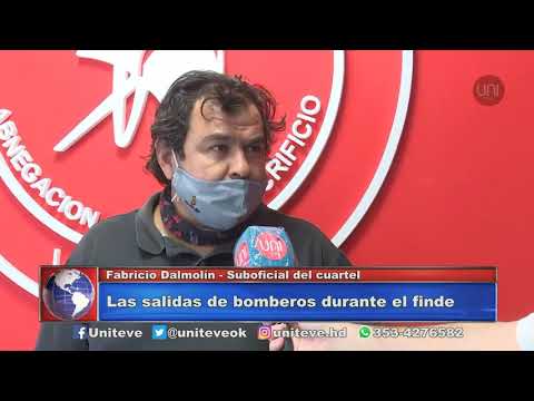 Salidas de bomberos en el fin de semana (Fabricio Dalmolín, suboficial)