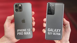Samsung Galaxy S21 Ultra vs Apple iPhone 12 Pro Max - Specs, Camera, Battery &amp; Price Comparison