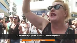 La inaudita huelga general de Espa&ntilde;a... contra la oposici&oacute;n