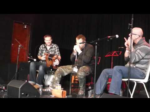 Brendan Power, Tim Edey and Jonny Cope at Bristol International Harmonica Festival 2016