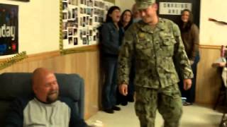 Sailor Surprises Father for 50th Birthday !