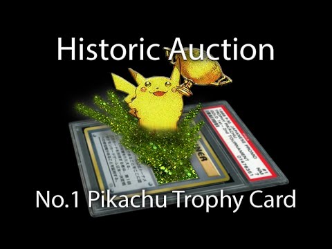 Historic Auction: 1998 1st Place Pikachu Trophy Card - One Of The Rarest Pokemon Cards!