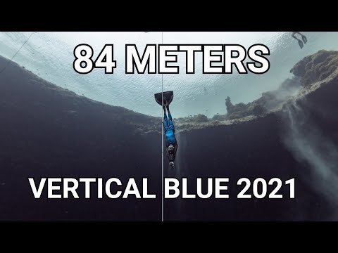 Vertical Blue 2021 Florian Burghardt CWT 84m, Dean's blue hole, Bahamas