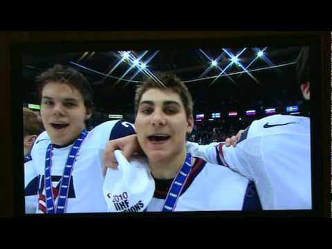 USA IIHF Hockey Team needs singing lessons (2010 Junior champions)