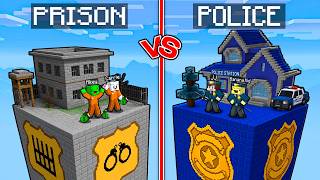 Download lagu JJ and Banana Kid vs Mikey and Carrie: POLICE vs PRISONERS CHUNK BATTLE In Minecraft - Maizen mp3