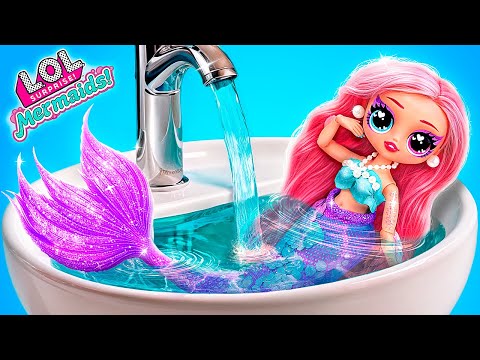 The Little Mermaid Growing Up! LOL OMG DIYs