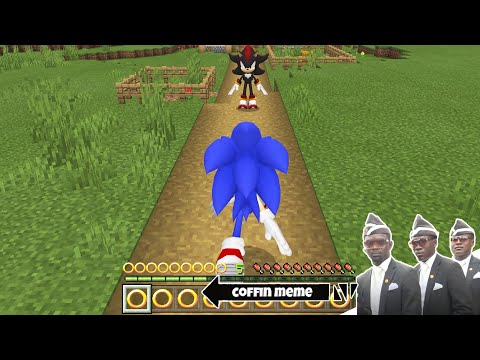 How to Play Sonic the Hedgehog in Minecraft - Coffin Meme