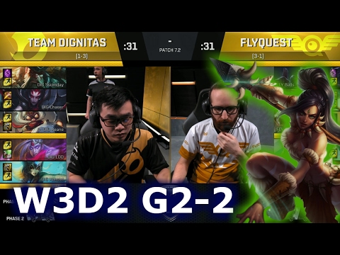 FlyQuest vs Dignitas Game 2 | S7 NA LCS Spring 2017 Week 3 Day 2 | FLY vs DIG G2 W3D2