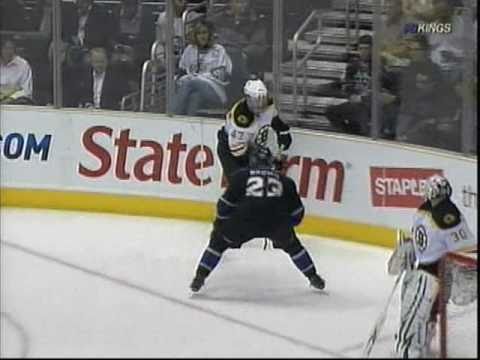 Dustin Brown nails Steven Kampfer... Again