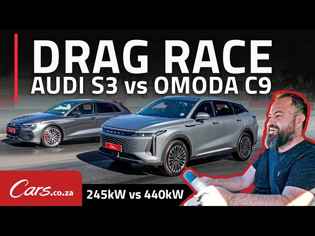 245 kW Audi S3 vs 440 kW Omoda C9 (2026) Drag Race