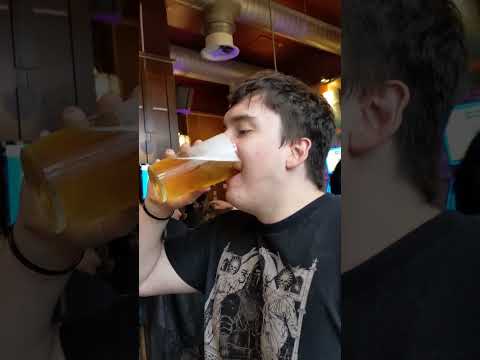 Man drinks pint fastest time ever