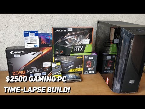 $2500 Gaming PC Time Lapse Build - i7 9700K & RTX 2060