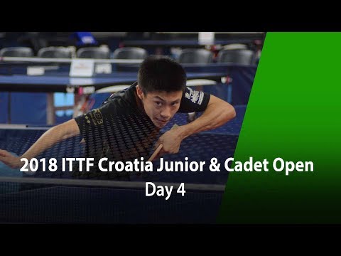 2018 ITTF Croatia Junior & Cadet Open - Day 4 (All day)