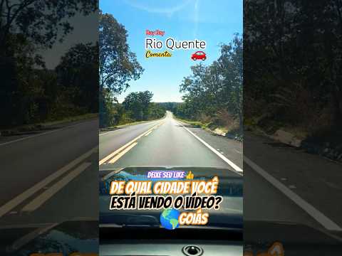 🌎🇧🇷🌵🚗 Onde Nasce o Rio Quente #goiás #ipameri #rioquenteresorts #rioquente #itapetim #df #brasilia