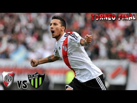 River Plate 3 vs San Martin (SJ) 1 | Fecha 19 - Torneo Final 2013 - Goles