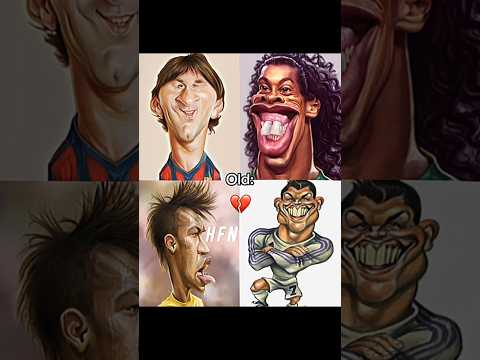 Old and now Leo Messi and Ronaldinho and Neymar Jr and Ronaldo #edit #football #shortvideo #shorts