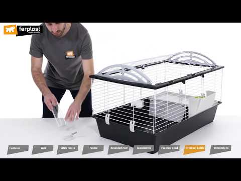 Ferplast Triušių narvas Krolik 140 Plus, 142 x 60 x 50 cm, 57072570 video