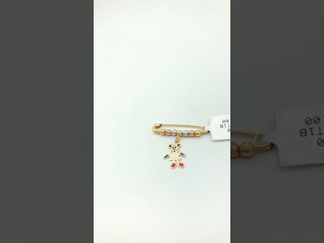 1-بروش اطفال ذهب عيار 18الوزن 1.30 جرام