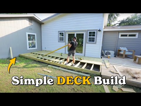 DIY Floating Deck with No Digging or Permits | Solo Deck Build