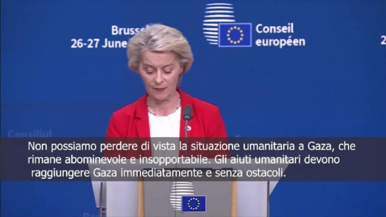Von der Leyen: La situazione umanitaria a Gaza è abominevole e insopportabile