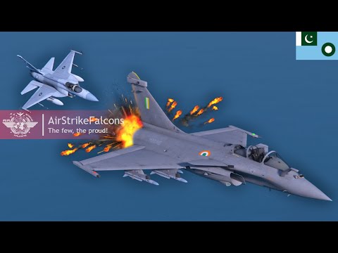 PAF vs IAF DOGFIGHT | JF-17 Thunder intercepts and downs panicked RAFALE pilot for LOC violation!
