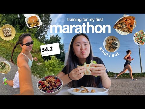 what I eat in a week marathon training | how i stopped hating running, my running journey & new diet