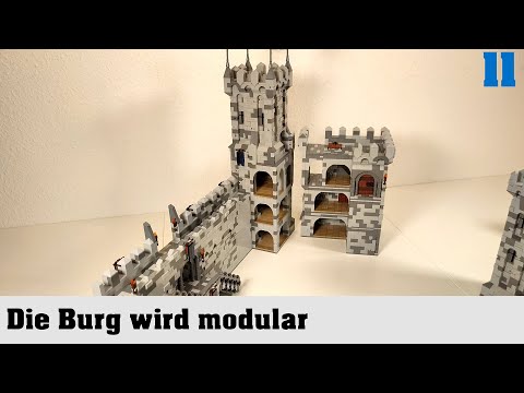#11 Making the buildings modular - BUILDING A CASTLE WITH LEGO AND OTHER BRICKS