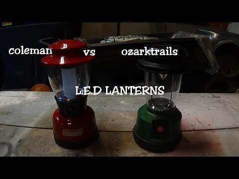 COLEMAN VS OZARK TRAILS LANTERN LED LANTERNS