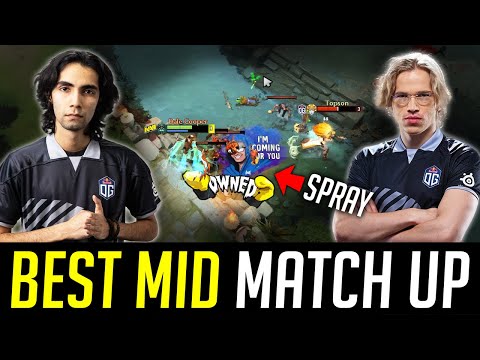 Best Mid Lane Match Up - Topson vs. SumaiL + Classic SPRAYS DOTA 2