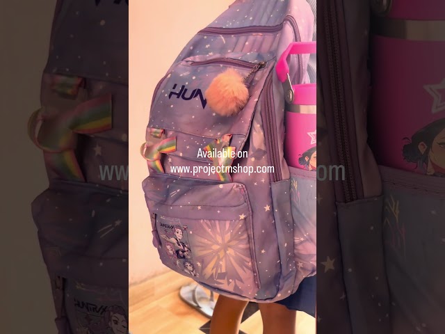 Vídeo relacionado con Genérico Mochila escolar KPop D-emon H-unters, mochila de viaje de con múltiples bolsillos, mochila Demon Hunters Anime, mochila Demon Cosplay para fans (K) (F)