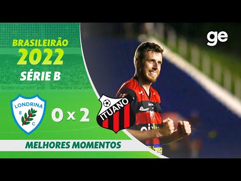 Gols e lances de Londrina x Ituano