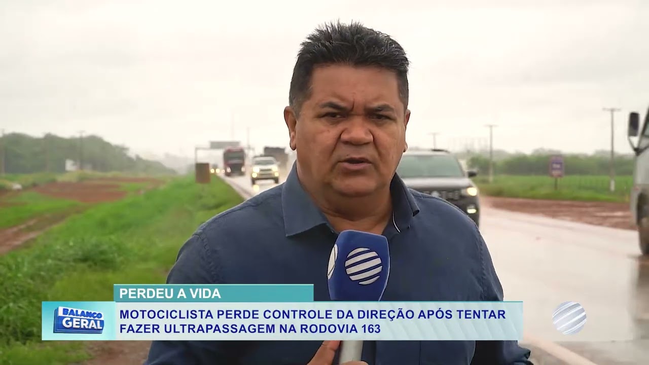 Motociclista morre na BR-163 após colisão frontal perto de Lucas do Rio Verde