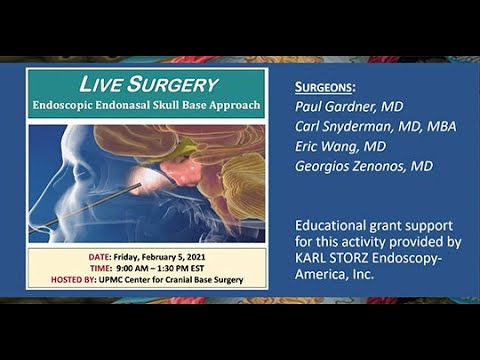 Live Surgery: Endoscopic Endonasal Skull Base Approach