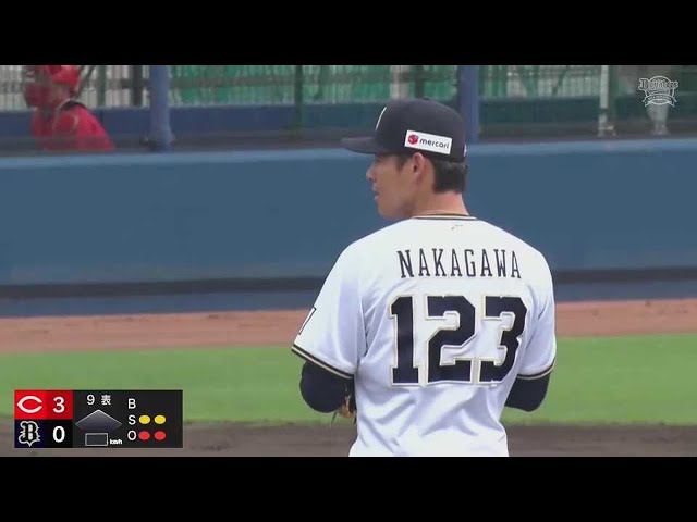 【ファーム】火消しからの回跨ぎ!! バファローズ・中川颯 1回1/3を無失点の好リリーフ!!  2023年7月12日 オリックス・バファローズ 対 広島東洋カープ