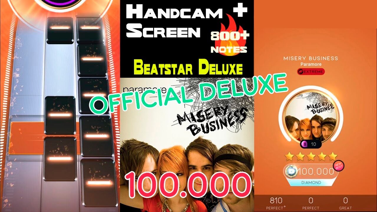 [Beatstar Deluxe] Misery Business (EXTREME) - 100.000 | Paramore | Handcam + Screen